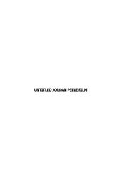 Untitled Jordan Peele Film